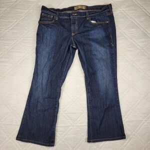 OND Old Navy Denim ultra low waist bootcut streatch blue‎ jeans size 16 short